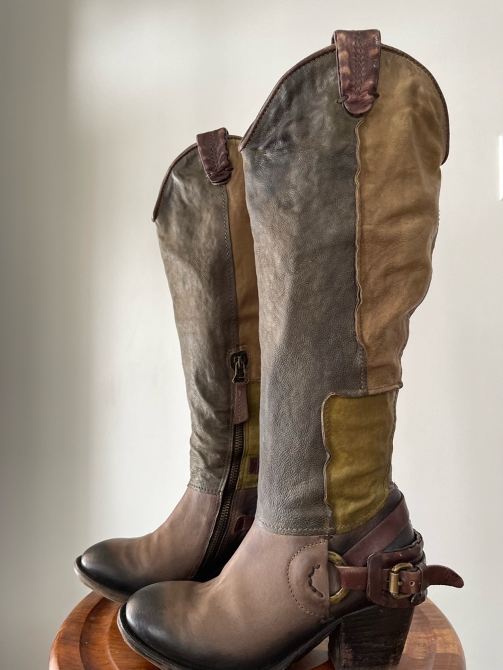 A.S.98 Leather Heeled Boots